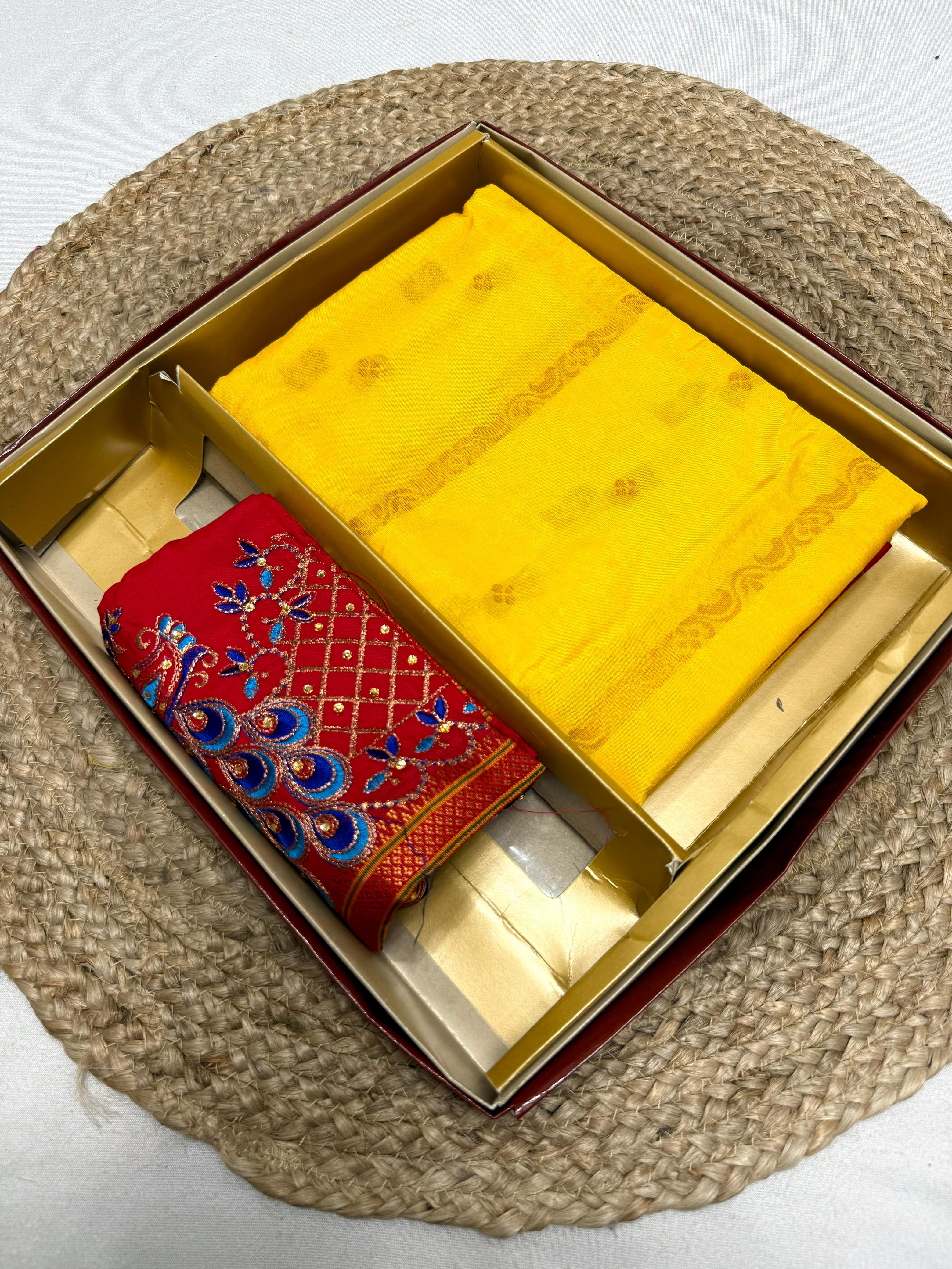 New Unique Design – Pure Shreya Kadiyal Paithani Saree with Aariwork Blouse