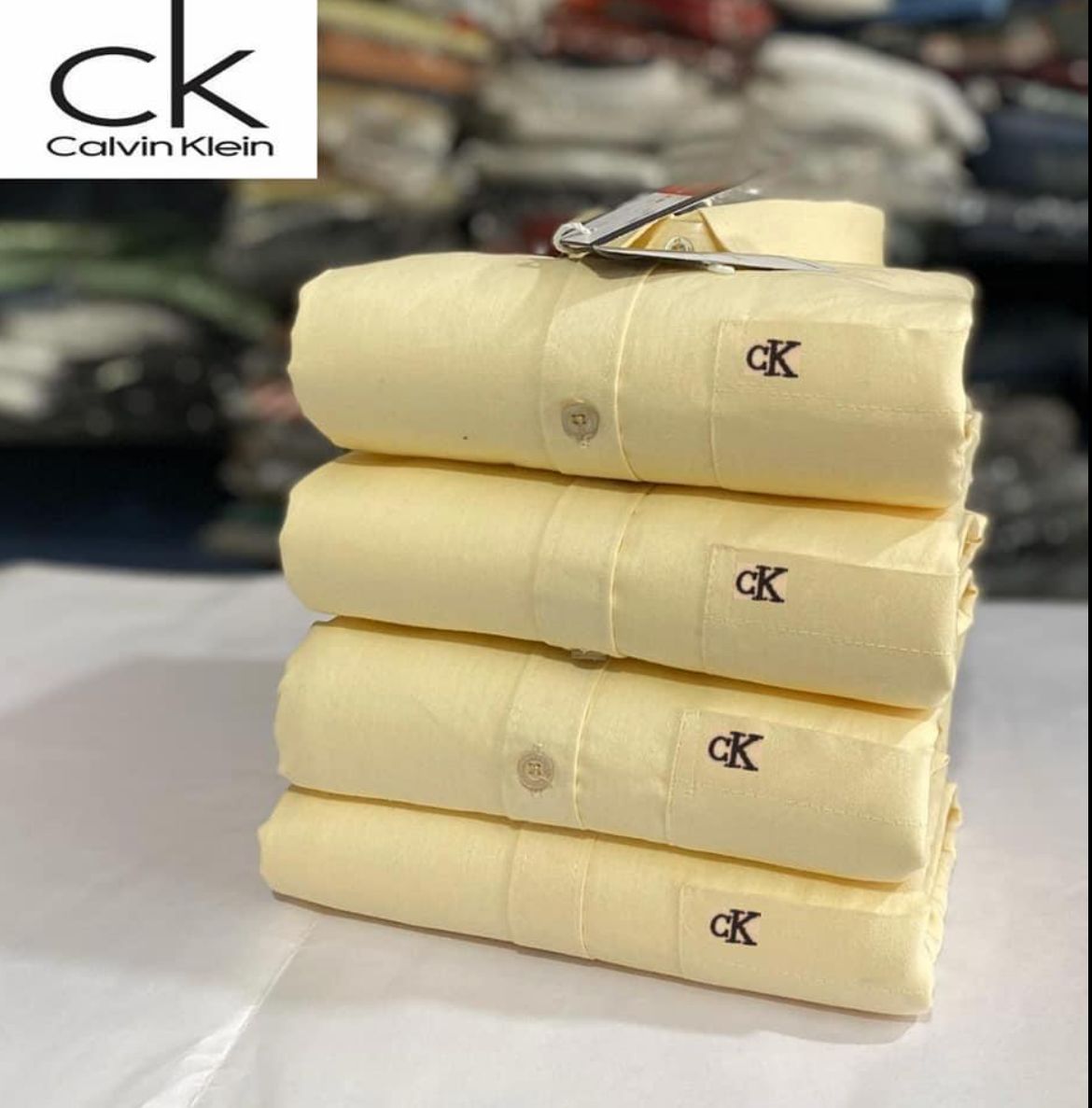 Regular Fit Full Sleeves Plain Shirt with Embroidered Logo CK – Premium Cotton Shirt - 1 Pc & Combo-4