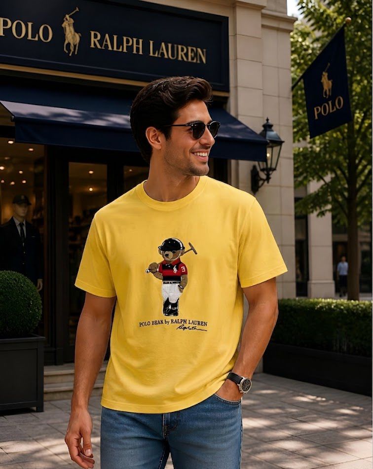 Premium RL POLO Round Neck T-Shirt made with 100% Pure Cotton Lycra and 240 GSM heavy interlock fabric. Fully stretchable, soft, breathable, and designed for superior comfort with a premium stylish look.