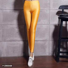 Load image into Gallery viewer, Stylish White Cotton Spandex Solid Legging for Women