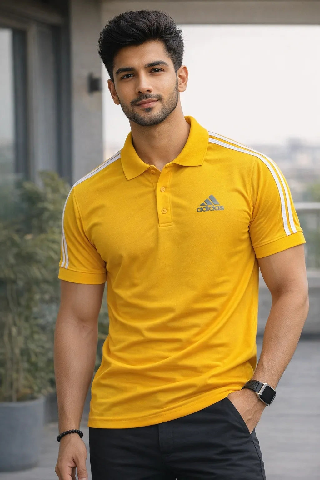 Shop Branded premium cotton collar T-shirt made with 240 GSM Lycra Matty fabric. Soft, durable &amp; stylish with HD print. Available in 8 colors &amp; standard sizes.