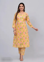 Load image into Gallery viewer, Cotton Printed Kurta Bottom Set for Women evey Occasion for Classy looks