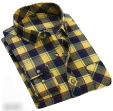 Load image into Gallery viewer, Trendy Men Cotton Blend Checks Shirt with long sleeves