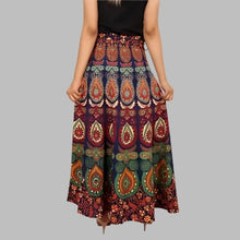 Load image into Gallery viewer, Rangun Printed Cotton Wrap Around Skirt For Women&#39;s

Color: Maroon
Size: Free Size
Type: Skirts
Style: Other
Style name: flared
&nbsp;Product material: pure cotton
Packagin quantity: 1 Wrap Around Skirt

You will be tagged as a style diva when you wear these trendy Wrap Around Skirt. Made from Cotton. Featuring solid design, these Wrap Arounds can be clubbed with a trendy top for a chic look. 100% cotton fabrics.