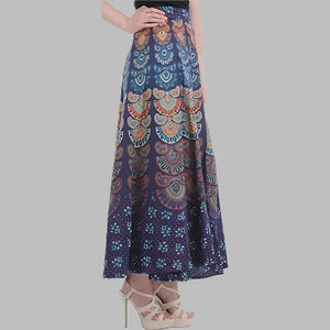 Rangun Printed Cotton Wrap Around Skirt For Women's

Color: Blue
Size: Free Size
Waist: 36.0 - 44.0 inches.
Type: Skirts
Style: Other
Stitched: Stitched
Style name: flared
&nbsp;Product material: pure cotton
Packagin quantity: 1 Wrap Around Skirt

You will be tagged as a style diva when you wear these trendy Wrap Around Skirt. Made from Cotton. Featuring solid design, these Wrap Arounds can be clubbed with a trendy top for a chic look. 100% cotton fabrics.