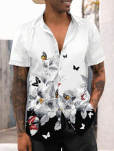 Load image into Gallery viewer, Half Sleeves White Floral Elegant Shirts for Men