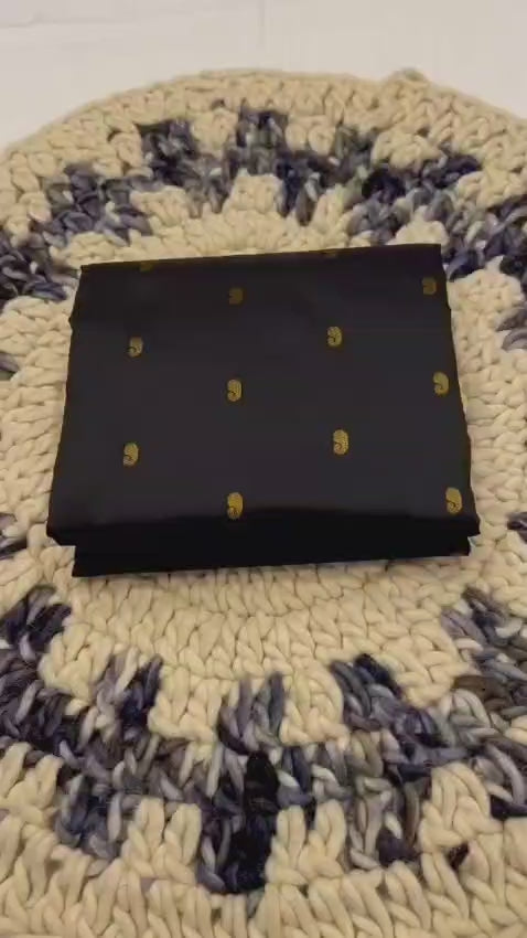 Premium Shrija Kadiyal Paithani Silk Saree with all-over zari buttis, exclusive contrast blouse, and rich double borders — perfect for weddings, festivals & special occasions.