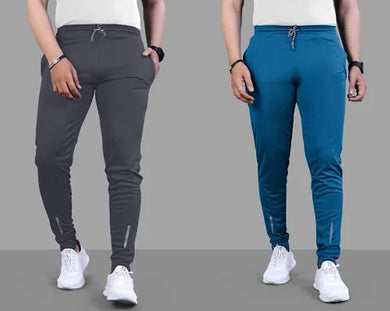 Suzaro Combo Mens Relaxed Lycra Track Pants Fit Jogger