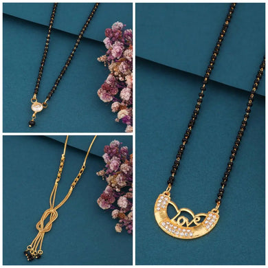 New Stylish Pack Of 3 Piece combo Women Mangalsutra Set