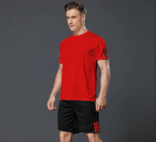 Load image into Gallery viewer, Men&#39;s Multicolored Sports T Shirt  Shorts Set