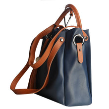 Load image into Gallery viewer, Dark Blue Zipper Shoulder Bag For Women
