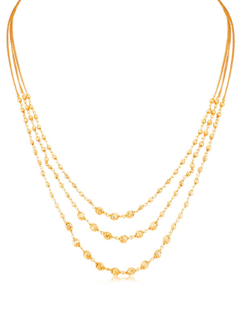 Sukkhi Classic 3 String Gold Plated Necklace Set