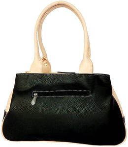 Black Solid  Handbag