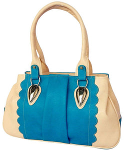Blue Solid  Handbag