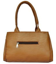 Load image into Gallery viewer, Brown Solid Artificial Leather Handbag