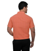 Load image into Gallery viewer, Orange Cotton Solid Regular Fit Formal Shirt