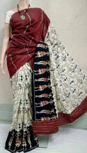 Load image into Gallery viewer, Trendy Maroon Cotton Saree With Blouse Piece