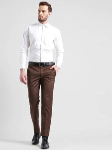 White Cotton Solid Regular Fit Formal Shirt