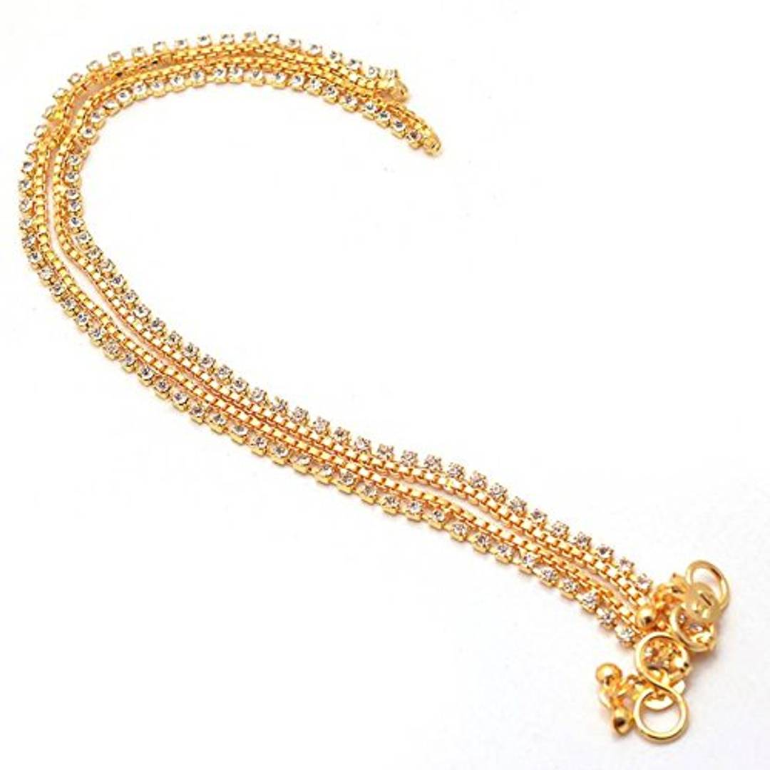 Gold Colour Anklet/Payal/Pajeb For Women/Girls