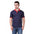 Men's Polo Neck T-Shirt, Navy Blue T-Shirt, Slim Fit T-Shirt, Polyester Blend T-Shirt, Casual Wear for Men, Daily Wear T-Shirt, Men's Fashion T-Shirt