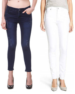 Combo Of 2 Denim Skinny Fit Jeans