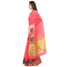 Load image into Gallery viewer, Women&#39;s embroided kota doria cotton saree with unstitched blouse piece