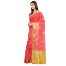 Load image into Gallery viewer, Women&#39;s embroided kota doria cotton saree with unstitched blouse piece