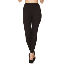 Load image into Gallery viewer, Black Full Length Cotton Legging For Women