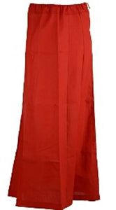 red colour cotton petticoat