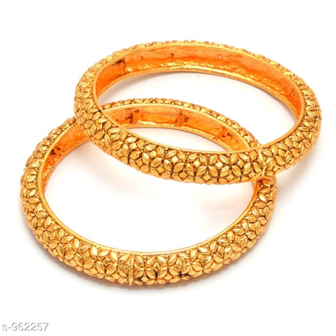 Golden Brass Contemporary Bangle - SVB Ventures 