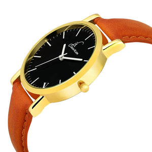 Classic Black Dial Golden Wrist Watch