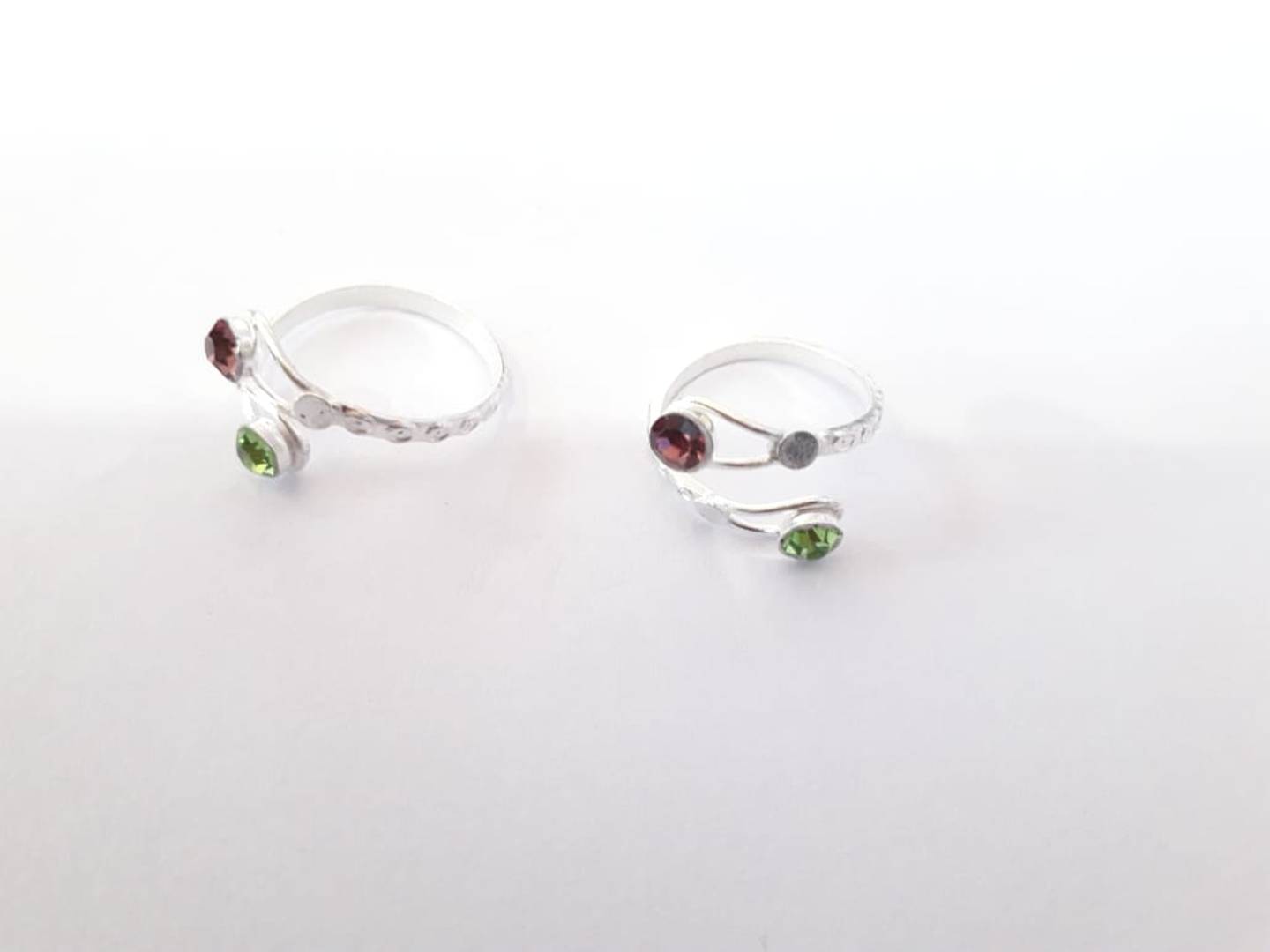 Multicoloured Brass Toe Ring