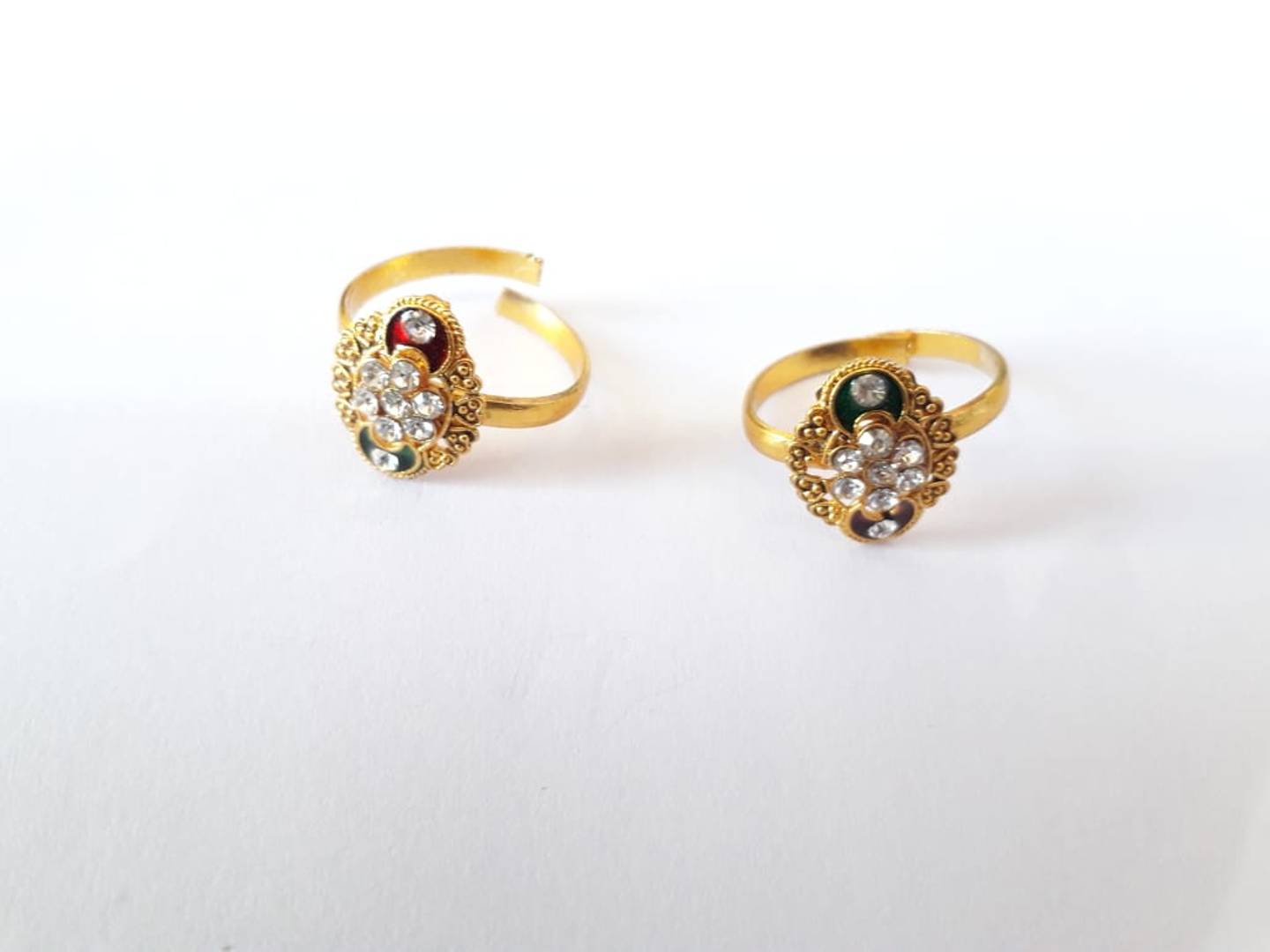 Golden Brass Toe Ring