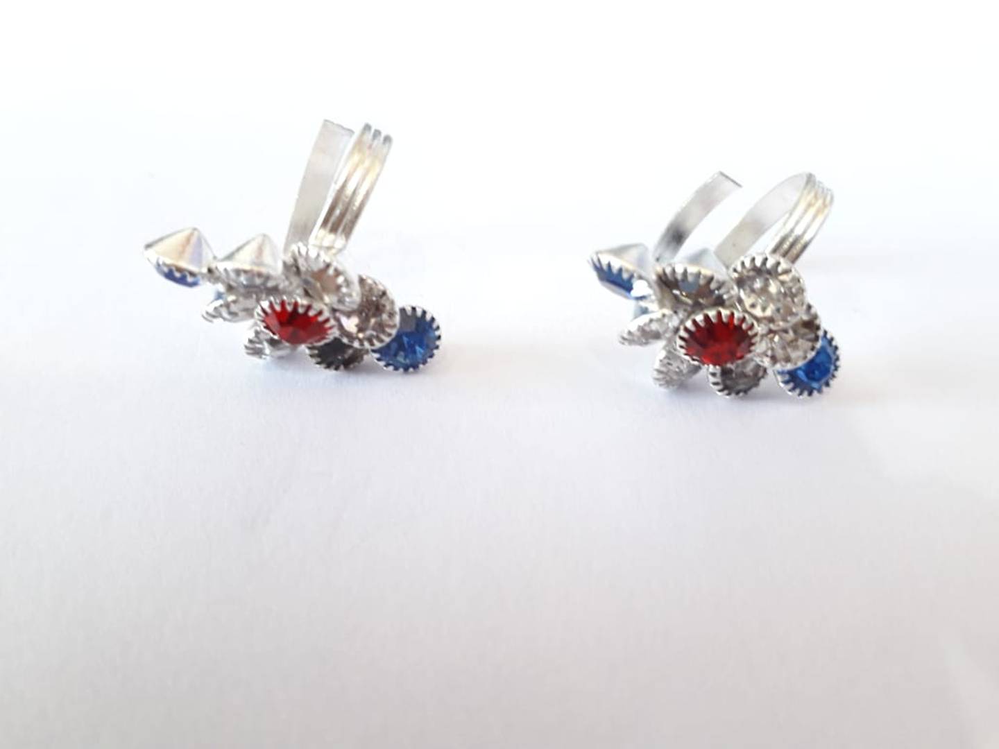 Multicoloured Brass Toe Ring