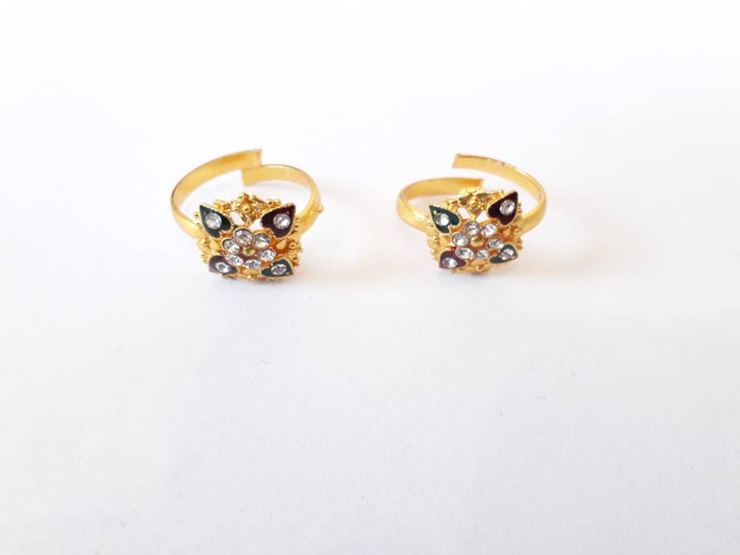 Golden Brass Toe Ring