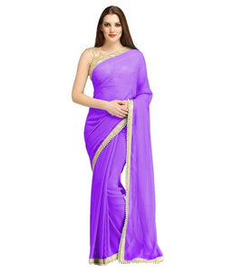 Georgette Saree With Blouse Piece