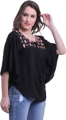 Stylish Cotton Rayon Poncho