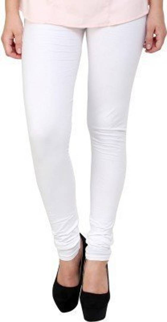 Elegant Cotton Solid Leggings