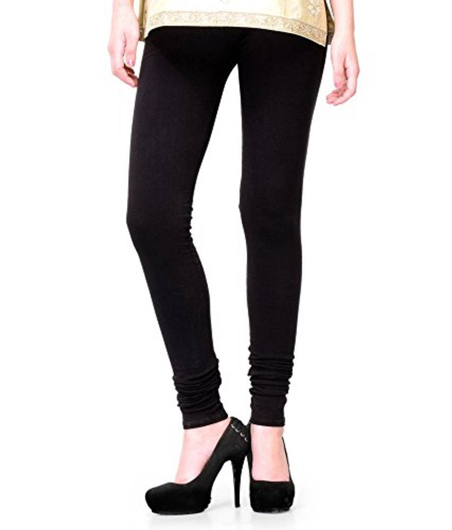 Elegant Cotton Solid Leggings
