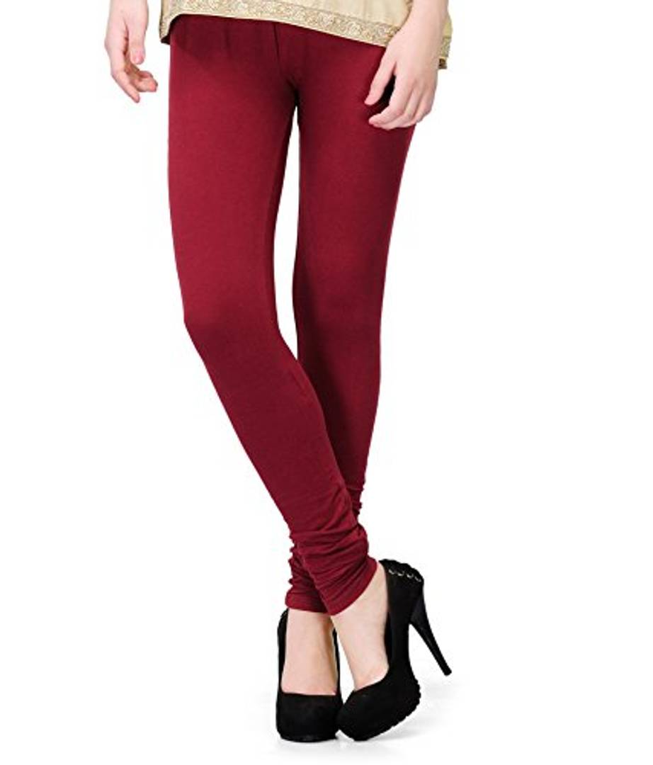 Elegant Cotton Solid Leggings
