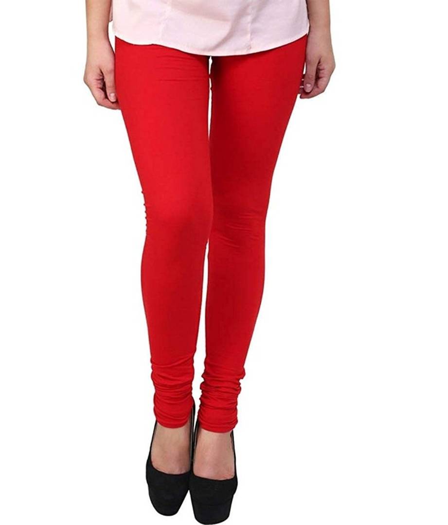 Elegant Cotton Solid Leggings