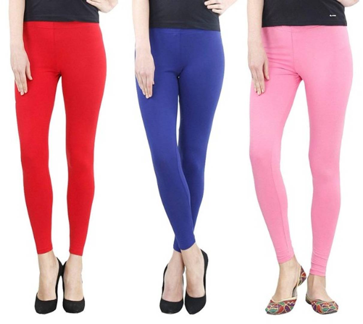 Stylish Cotton Leggings Set Of 3