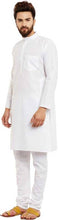 Load image into Gallery viewer, Pure White Cotton Kurta Pyjama Set For Eid Special