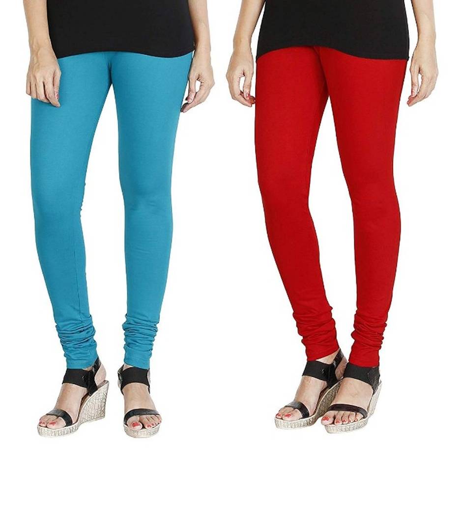 Elegant Cotton Leggings Set Of 2