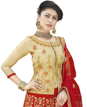 Load image into Gallery viewer, Red Silk Embroidered Lehenga Choli