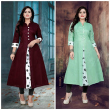 Load image into Gallery viewer, New Khadi Cotton Kurtis Combo Collection