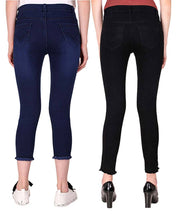 Load image into Gallery viewer, Multicoloured Denim Jeans For Women&#39;s - Combo Of 2