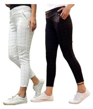 Load image into Gallery viewer, Combo Of 2 Women&#39;s Check Pants