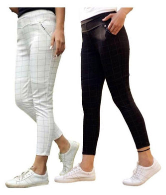 Combo Of 2 Women's Check Pants