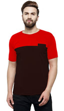 Load image into Gallery viewer, Multicoloured Colourblocked Polyester Round Neck Tees